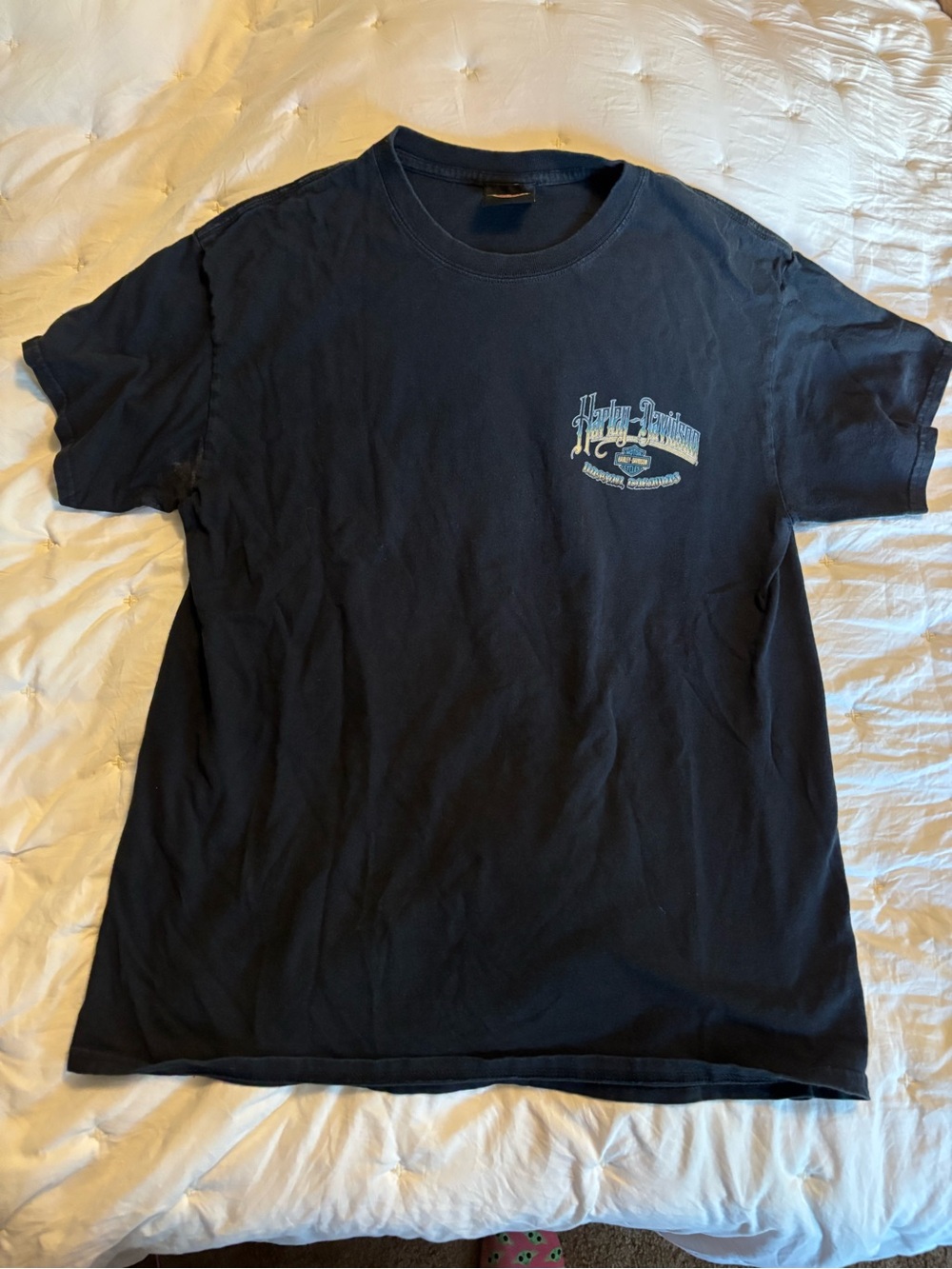 Harley-Davidson Black Short-Sleeve Graphic Tee